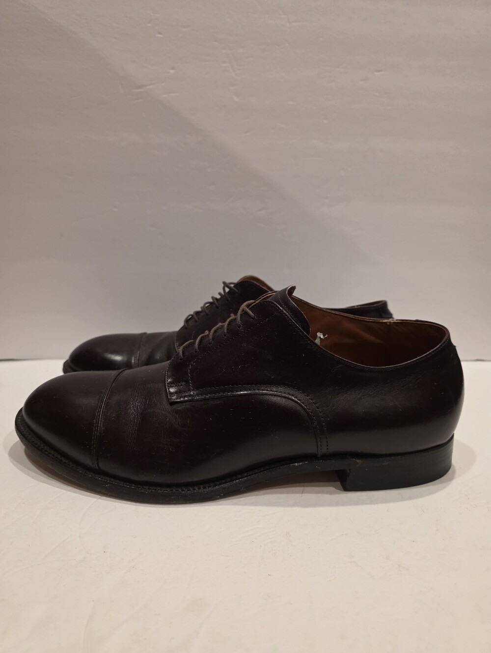 Alden 55601 Dark Brown Cap Toe Oxfords Men's Size 12 Modified Last Conformal Sho